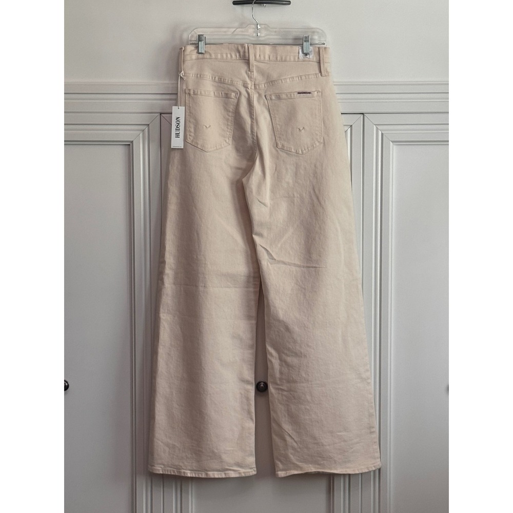 Hudson Ecru Jolene Wide Leg Jeans 28 - Picture 3 of 7